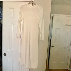 Off white midi sweater dress